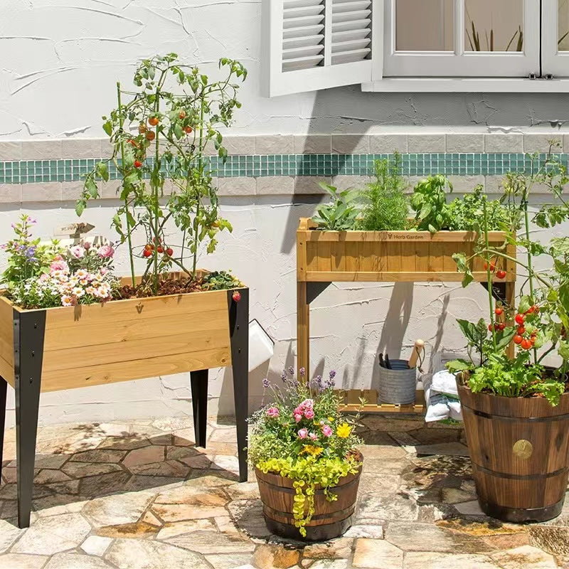 Elevated Gardens Wood Planter - 4 Seasons Home Gadgets