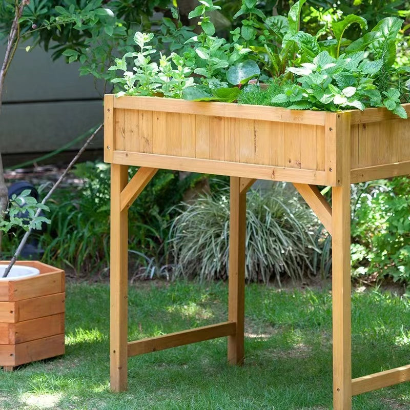 Elevated Gardens Wood Planter - 4 Seasons Home Gadgets