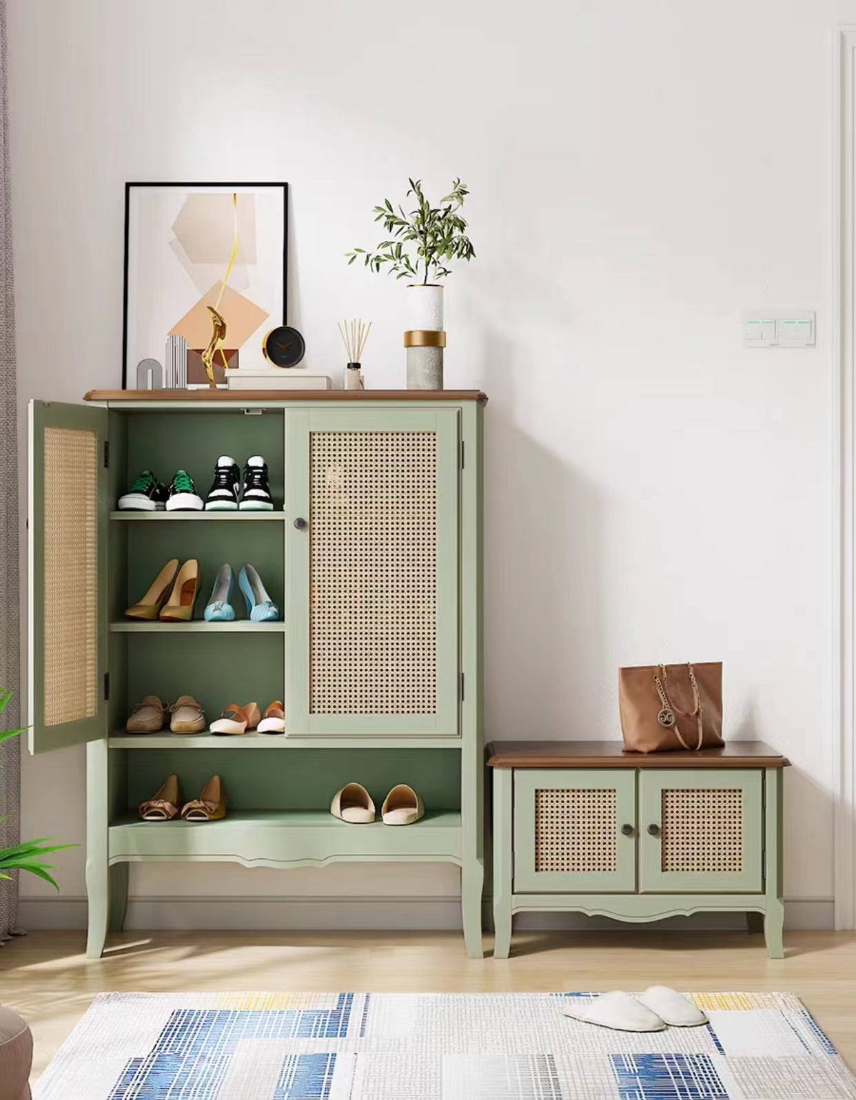 Entryway Shoe Storage Cabinet - 4 Seasons Home Gadgets