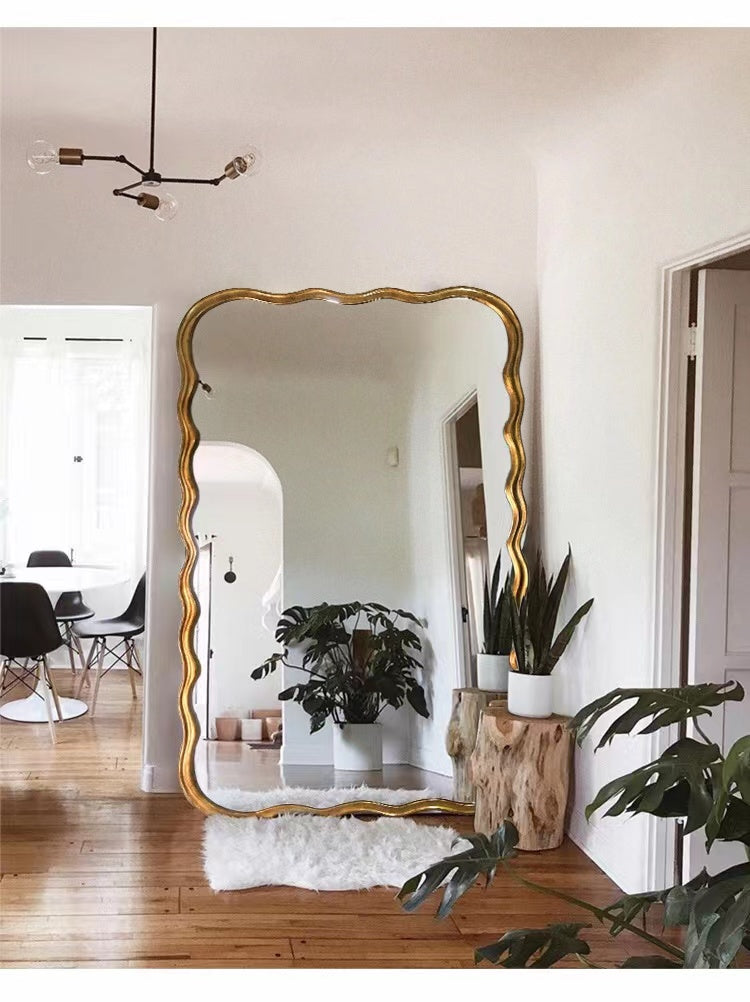 Extra Large Gold Frame Standing Mirror 120x180cm - 4 Seasons Home Gadgets