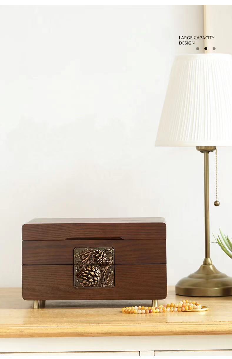 Extra Large Pine Jewelry Box - 4 Seasons Home Gadgets