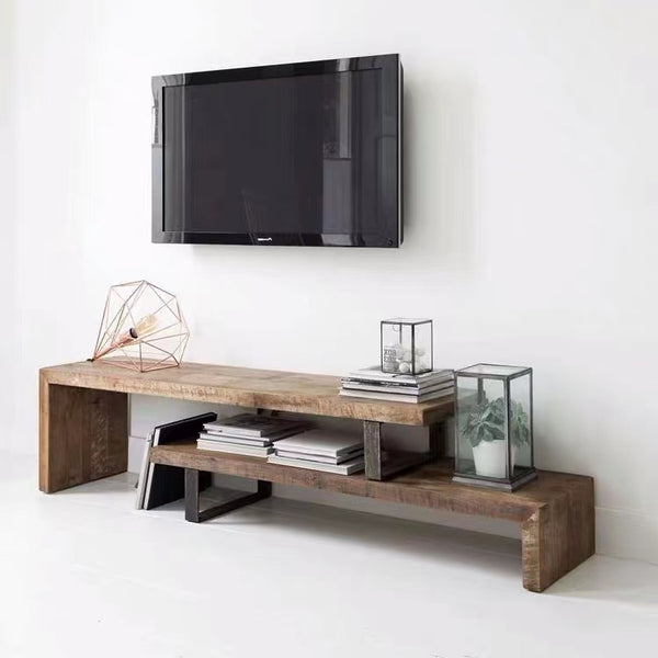 Extra Long Wood TV Console Table - 4 Seasons Home Gadgets