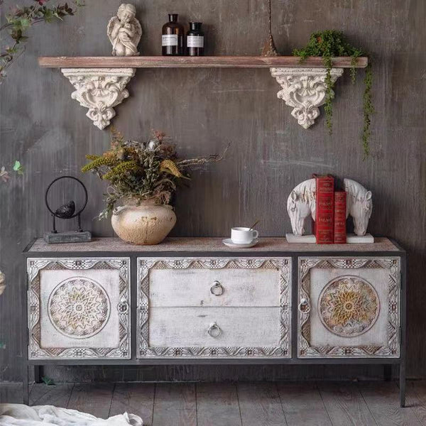 Farmhouse TV Console Table - 4 Seasons Home Gadgets