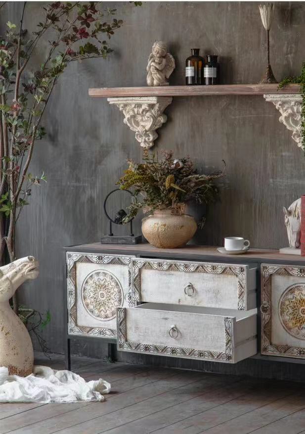 Farmhouse TV Console Table - 4 Seasons Home Gadgets