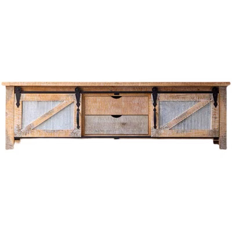 Farmhouse Wood TV Console Table - 4 Seasons Home Gadgets