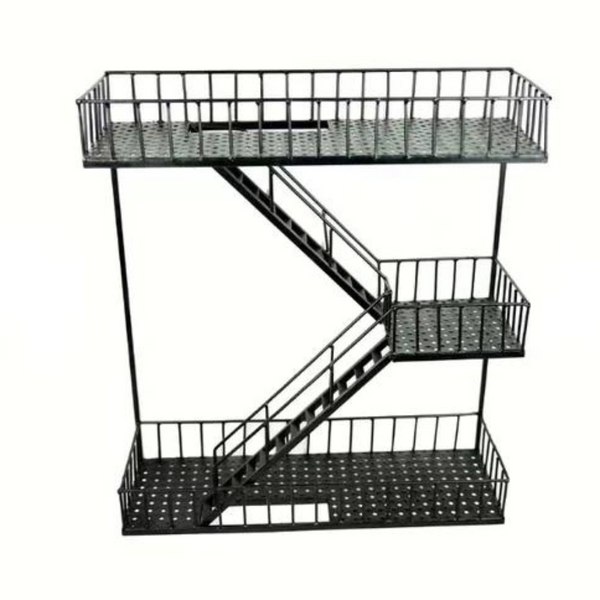 Fire Escape Wall Organizer with Wall Baskets - 4 Seasons Home Gadgets