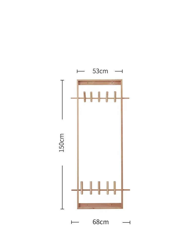 Flip Hook Wall Mounted Coat Rack - 4 Seasons Home Gadgets