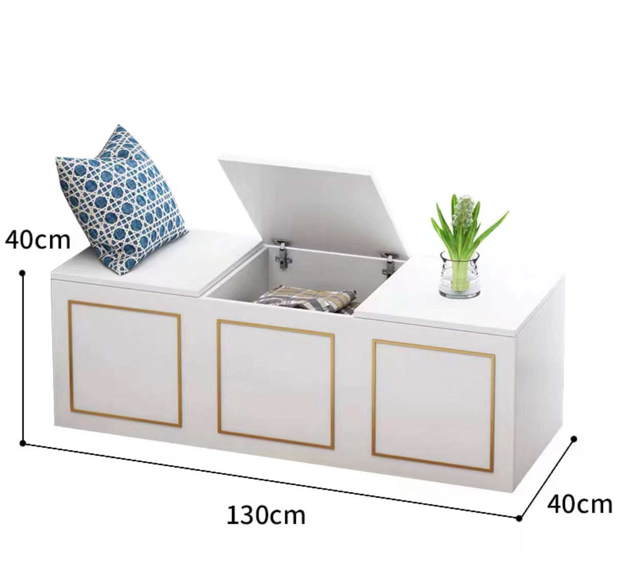 Flip Top Storage Trunk Floor Cabinet - 4 Seasons Home Gadgets