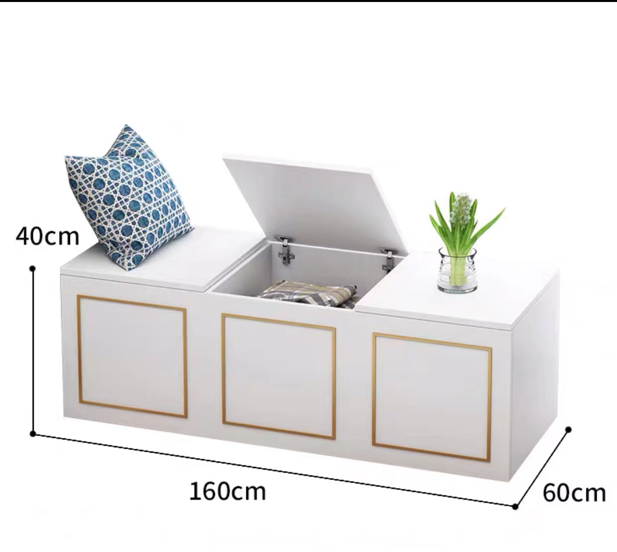 Flip Top Storage Trunk Floor Cabinet - 4 Seasons Home Gadgets