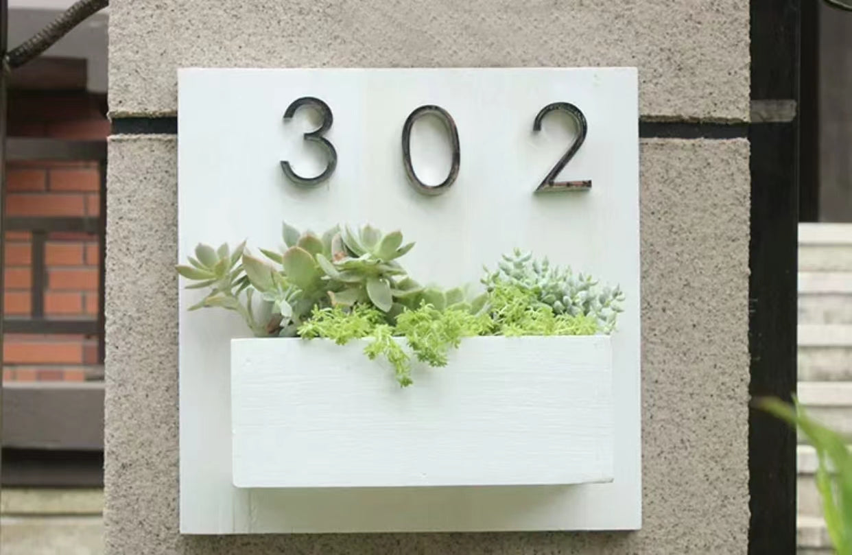 Floating Wall Address Plaque - 4 Seasons Home Gadgets