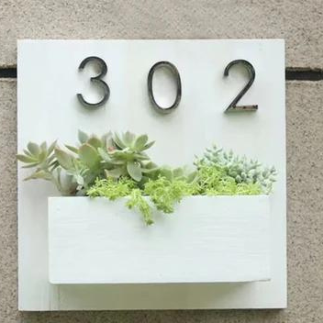 Floating Wall Address Plaque - 4 Seasons Home Gadgets