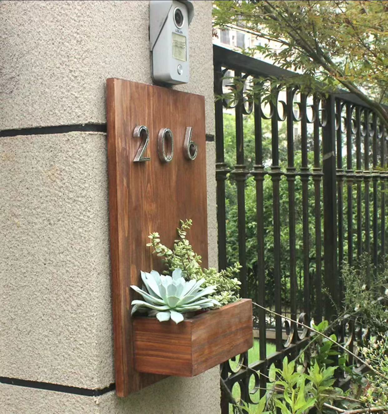 Floating Wall Address Plaque - 4 Seasons Home Gadgets