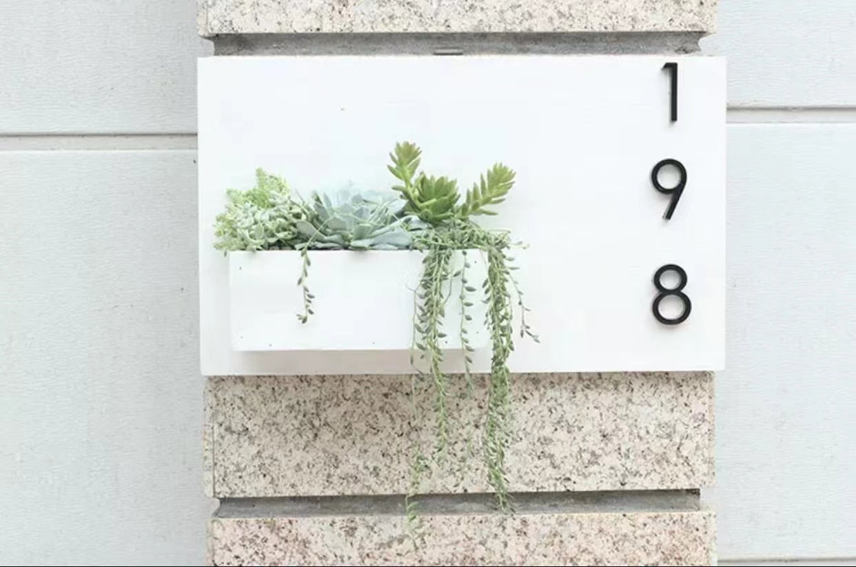 Floating Wall Address Plaque - 4 Seasons Home Gadgets