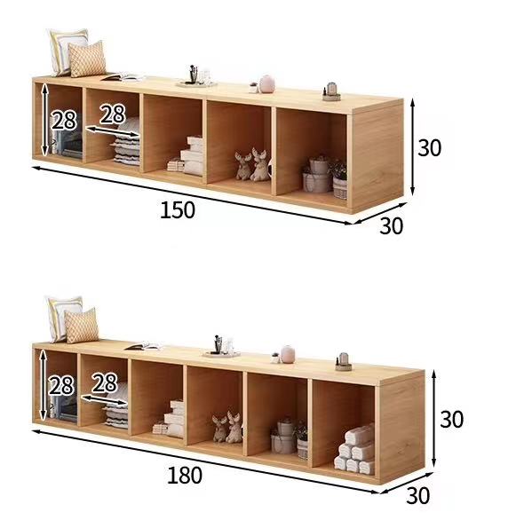 Floor Shelf Console with Storage - 4 Seasons Home Gadgets