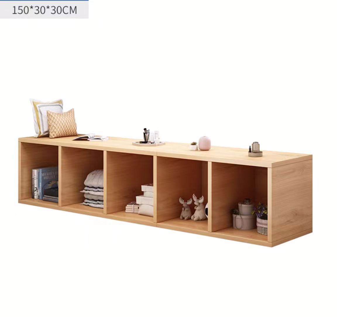 Floor Shelf Console with Storage - 4 Seasons Home Gadgets