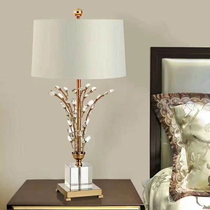 Floral Crystal Table Lamp - 4 Seasons Home Gadgets