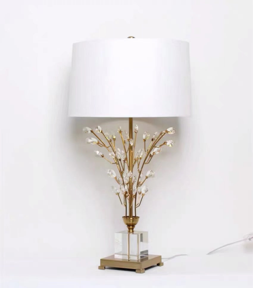 Floral Crystal Table Lamp - 4 Seasons Home Gadgets