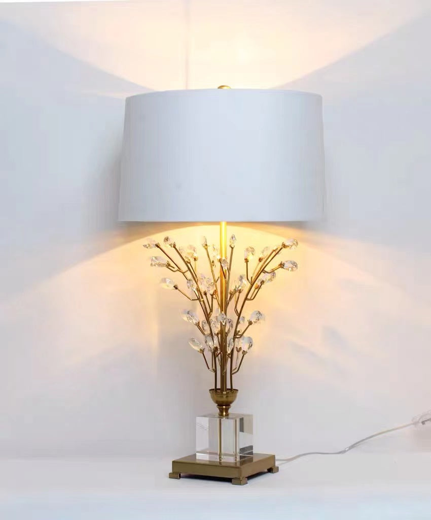 Floral Crystal Table Lamp - 4 Seasons Home Gadgets