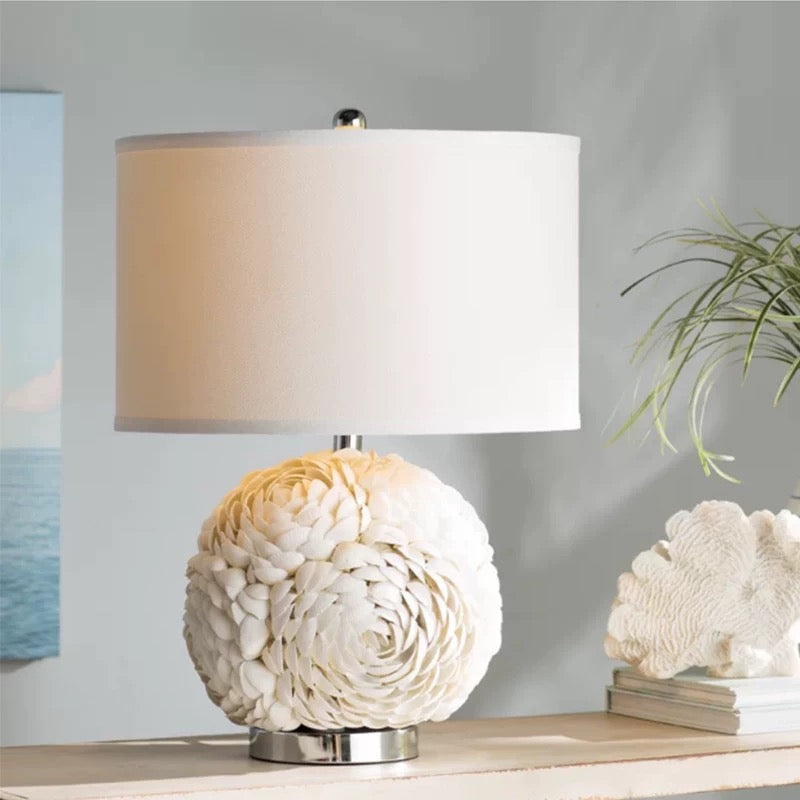 Floral Shell Table Lamp - 4 Seasons Home Gadgets