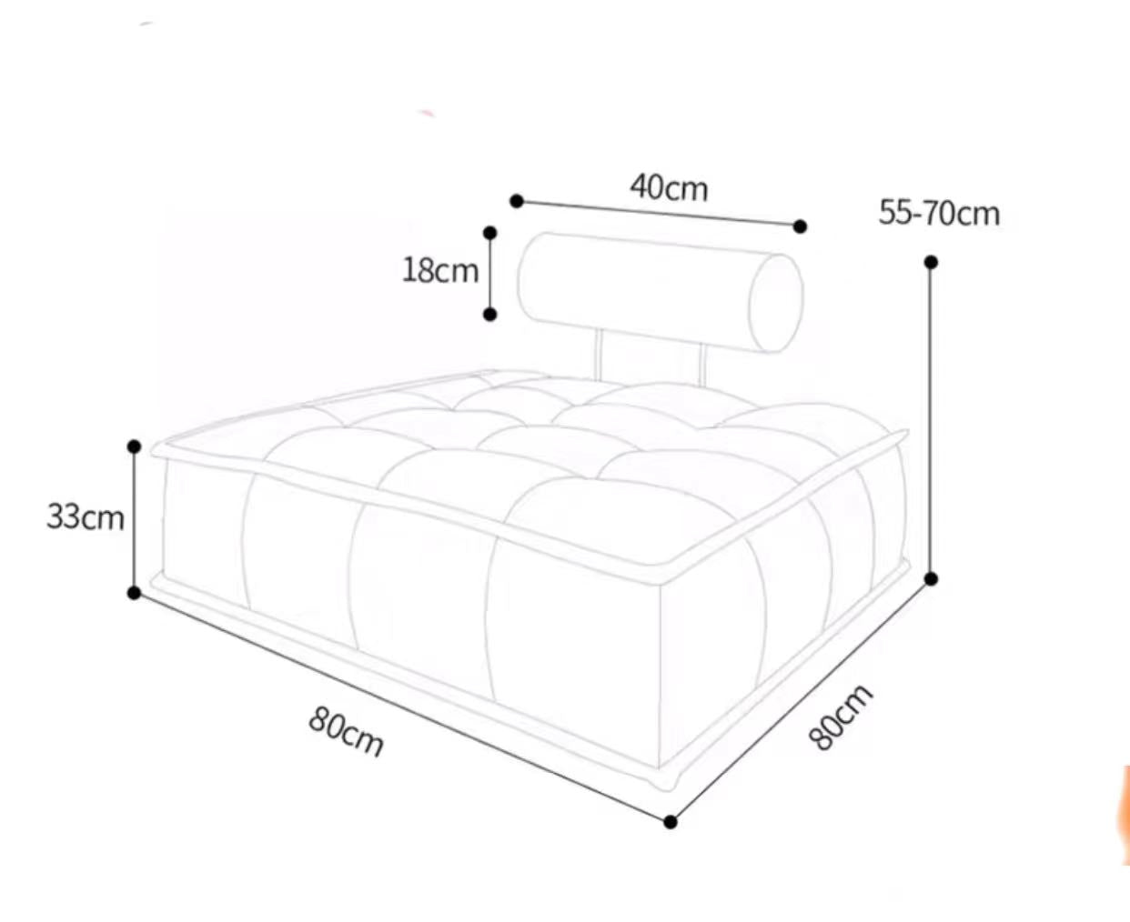 Foam Bean Futon Sofa Seat - 4 Seasons Home Gadgets