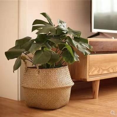 Foldable Rattan Basket - 4 Seasons Home Gadgets