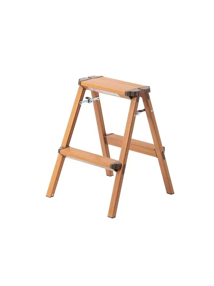 Foldable Solid Wood Step Ladder - 4 Seasons Home Gadgets