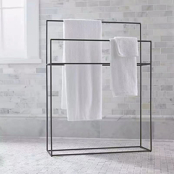 Freestanding 2-Tiers Towel Rack - 4 Seasons Home Gadgets