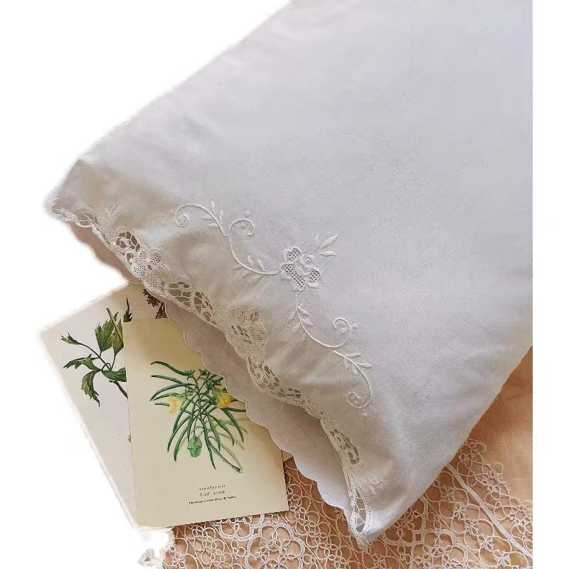 French White Pillowcase Set of 2 - 4 Seasons Home Gadgets