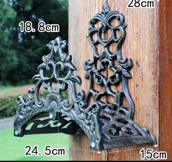 Garden Water Pipe Iron Wall Mounted Hose Holder - 4 Seasons Home Gadgets