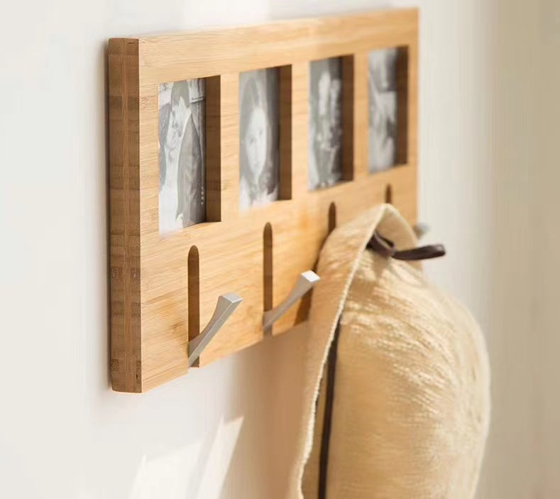 Garment Hook Rack With Photo Frame - 4 Seasons Home Gadgets