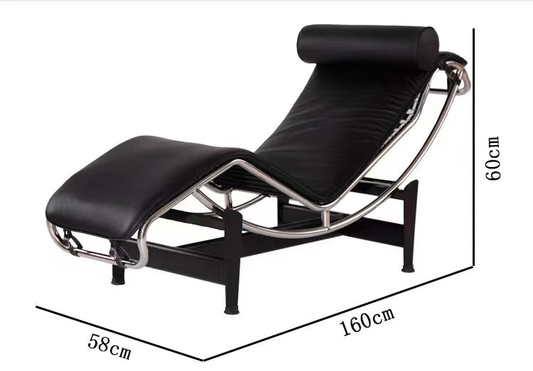 Cow Fur Armless Chaise Lounge - 4 Seasons Home Gadgets