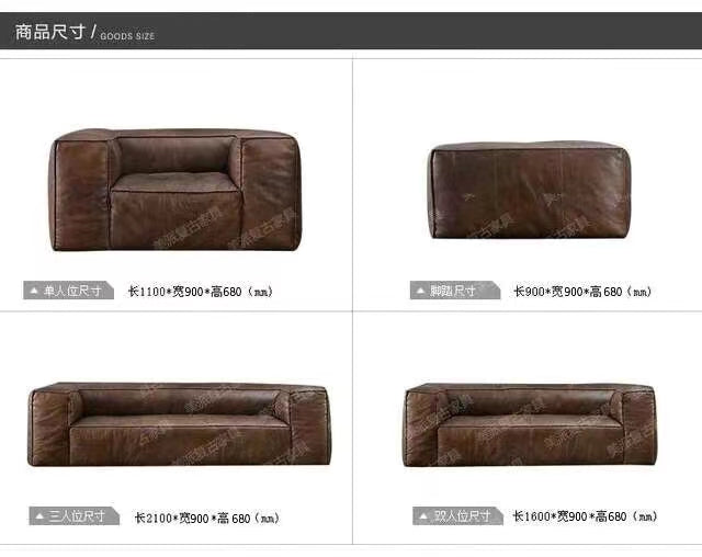 Genuine Leather Tuxedo Arm Sofa - 4 Seasons Home Gadgets