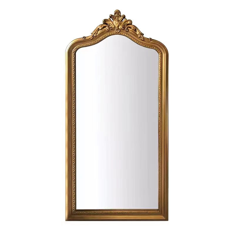 Gold Wood Wreath Accent Mirror - 4 Seasons Home Gadgets