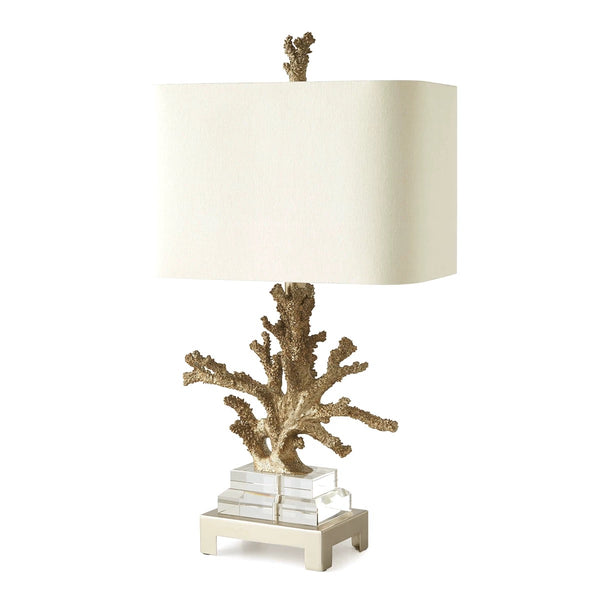 Golden Coral Table Lamp - 4 Seasons Home Gadgets