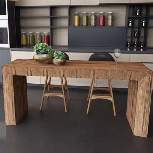 Goumet Wood Dining Bar Table - 4 Seasons Home Gadgets