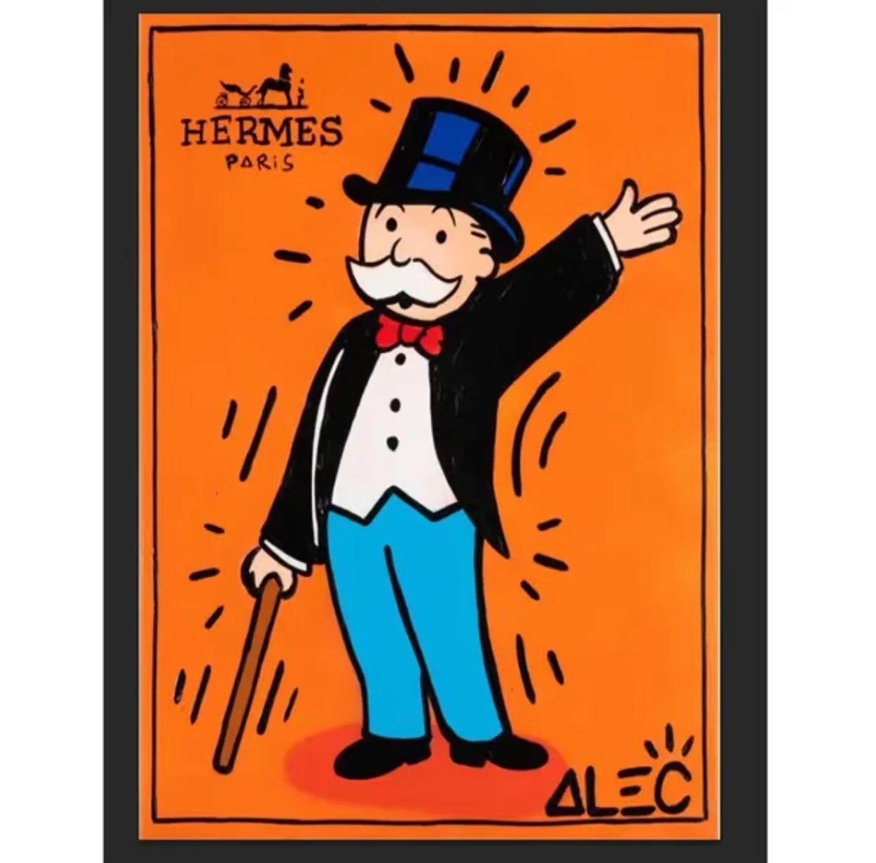 Graffiti Alec Monopoly Millionaire Money Street Art Canvas Print 1 - 4 Seasons Home Gadgets