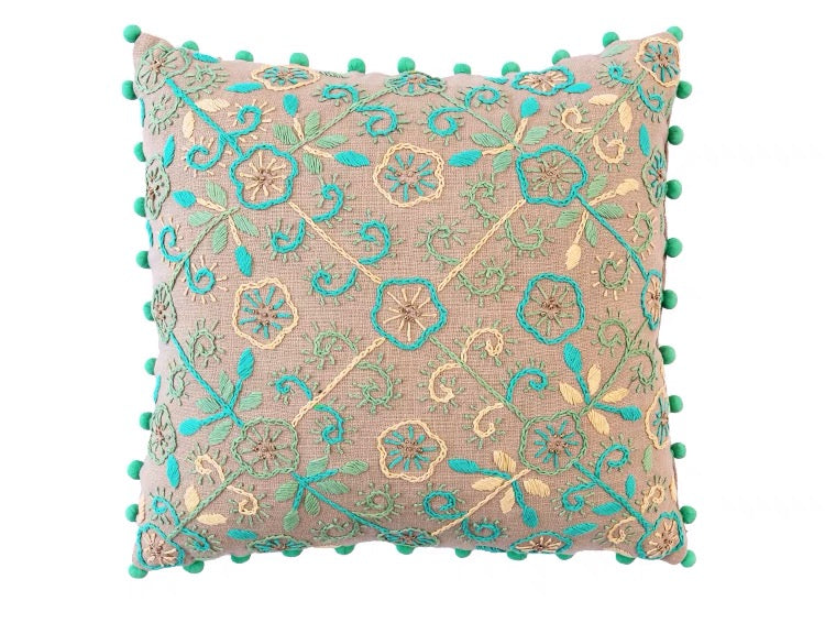 Greenery Cotton Geometric Throw Pillow Cover Cushion - 4 Seasons Home Gadgets