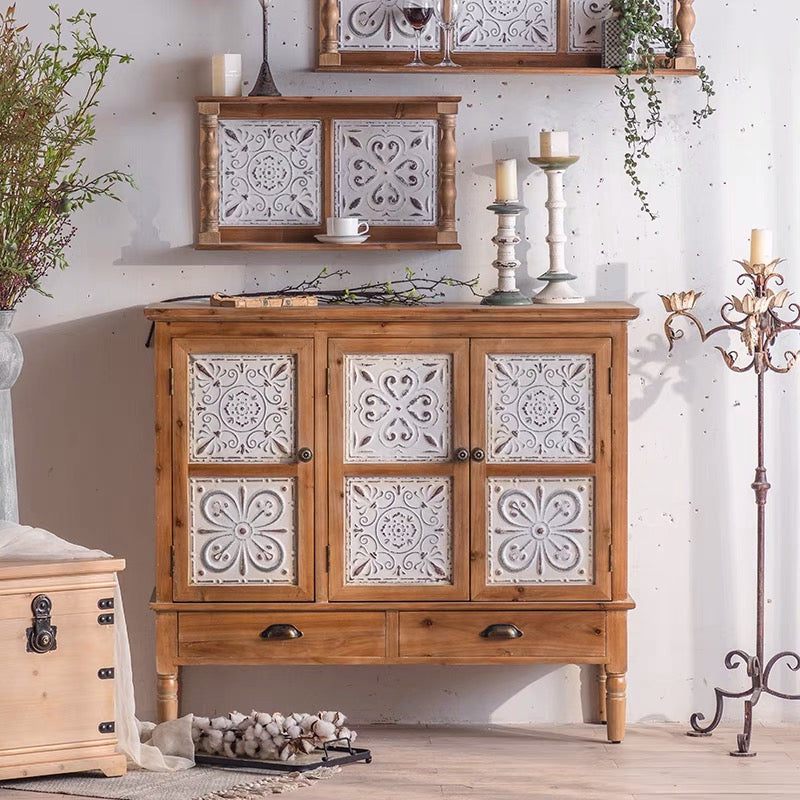 Habib Wood Sideboard Server Cabinet - 4 Seasons Home Gadgets