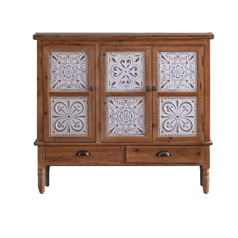 Habib Wood Sideboard Server Cabinet - 4 Seasons Home Gadgets