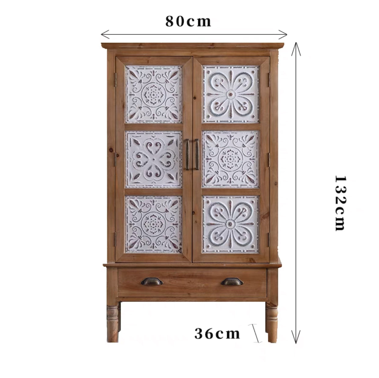 Habib Wood Sideboard Server Cabinet - 4 Seasons Home Gadgets