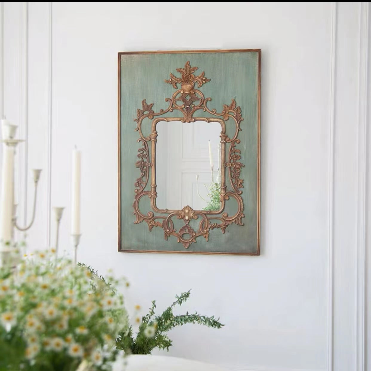 Halyna Wooden Mirror - 4 Seasons Home Gadgets