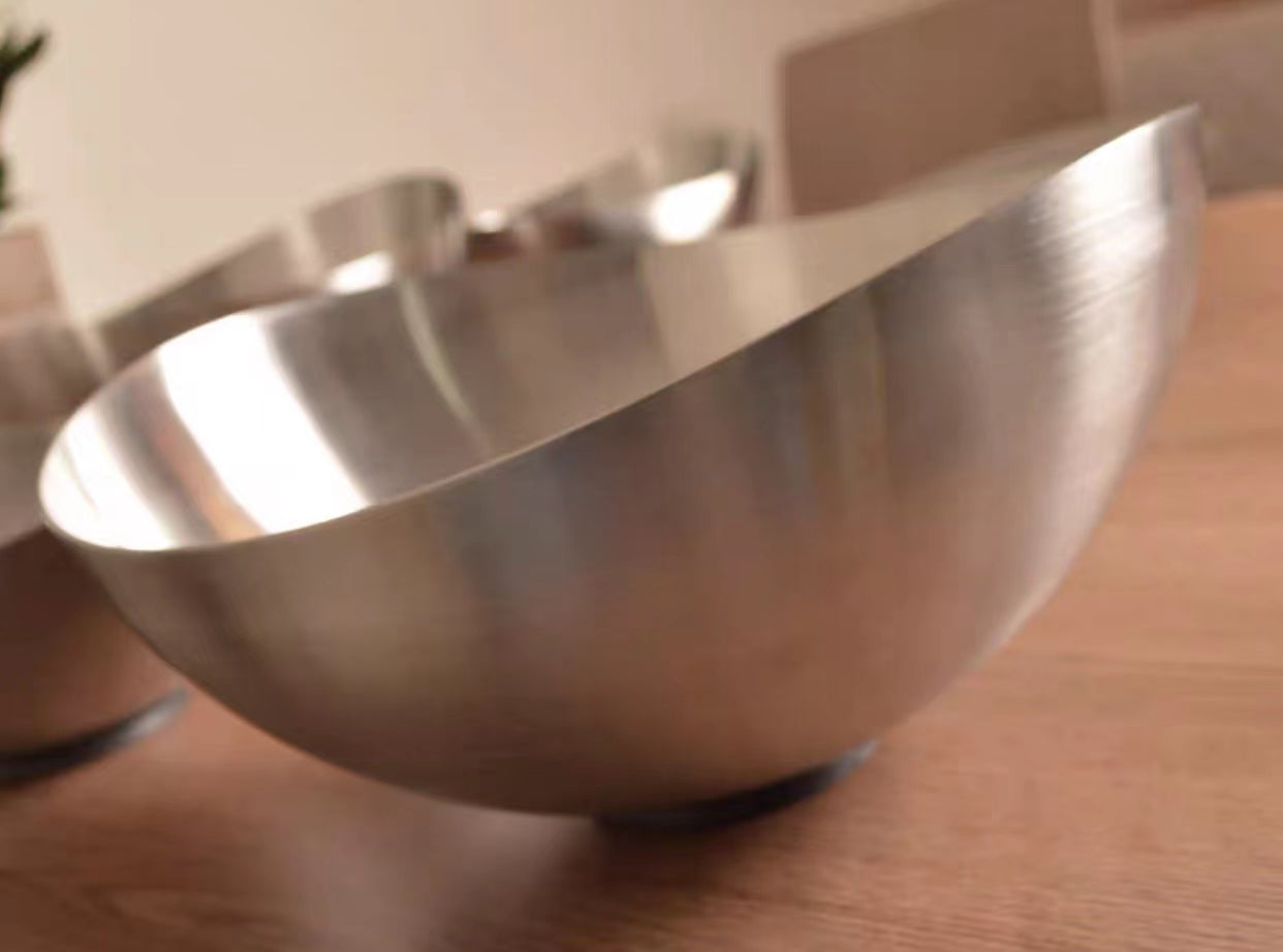 Hammered Stainless Steel Server Mixing Bowl - 4 Seasons Home Gadgets