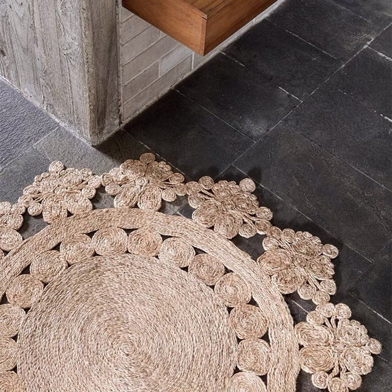 Handmade Braided Hemp Rug - 4 Seasons Home Gadgets