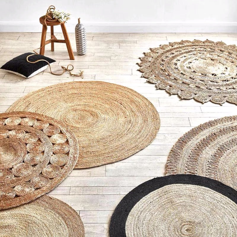 Handmade Braided Hemp Rug - 4 Seasons Home Gadgets