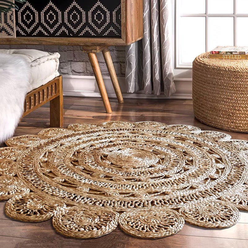 Handmade Braided Hemp Rug - 4 Seasons Home Gadgets