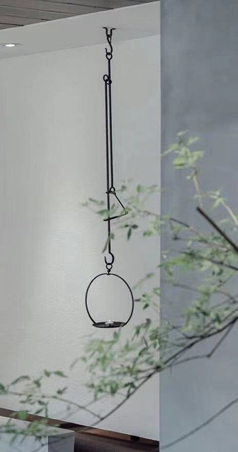 Handmade Iron Hanging Candle Stand - 4 Seasons Home Gadgets