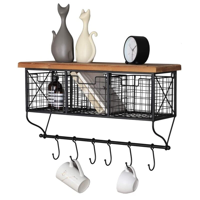 Hanging Storage Rack Display Shelf - 4 Seasons Home Gadgets