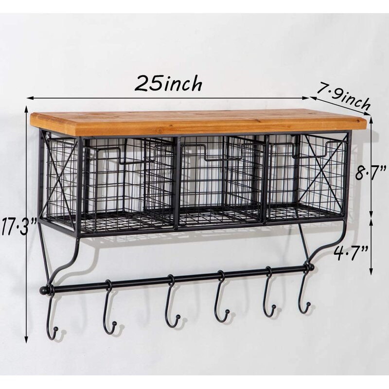 Hanging Storage Rack Display Shelf - 4 Seasons Home Gadgets