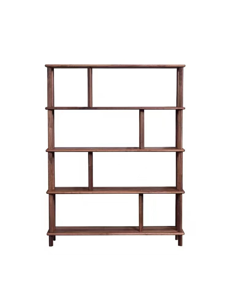 Harlean Cherry Wood Bookcase Shelf - 4 Seasons Home Gadgets