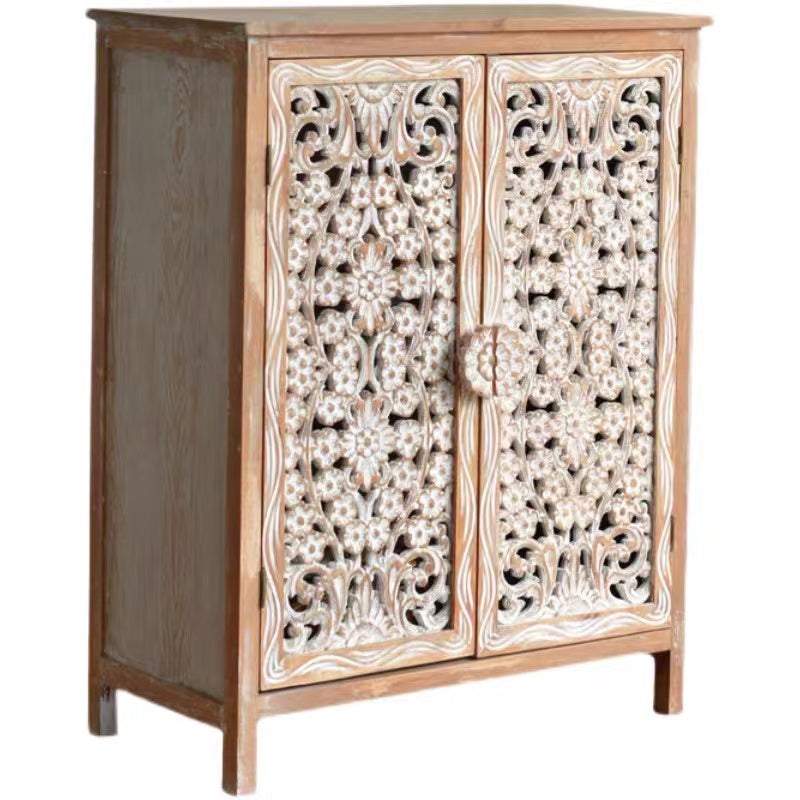 Hayse Solid Fir Wood Cabinet - 4 Seasons Home Gadgets